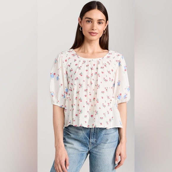 FREE PEOPLE CHLOE PRINTED TOP SIZE XS - Picture 4 of 9